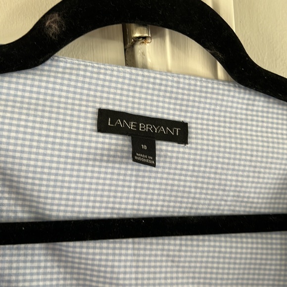 Blue Gingham Wrap shirt - Picture 3 of 4
